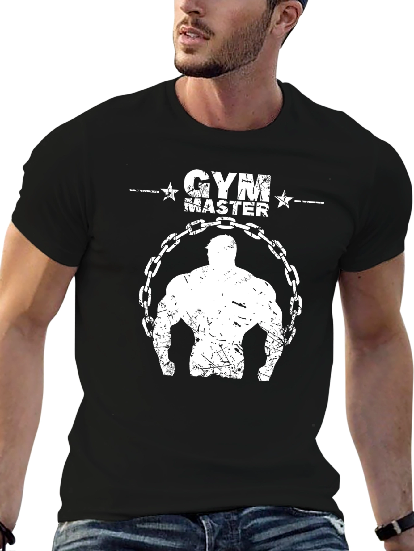 Gym Master Graphic T-Shirt - Bodybuilder Design