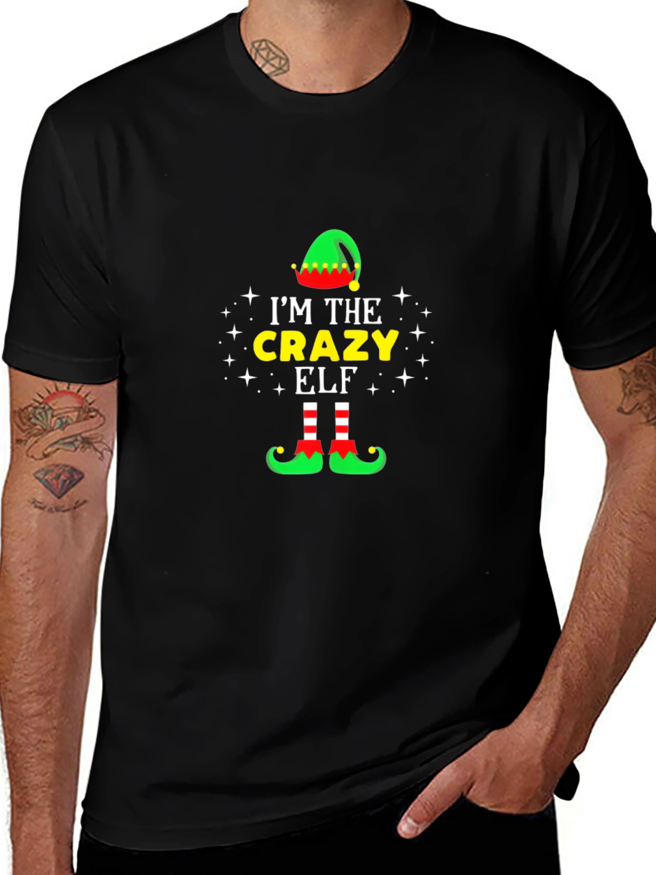 Im The Crazy Elf T-Shirt - Christmas Holiday Tee