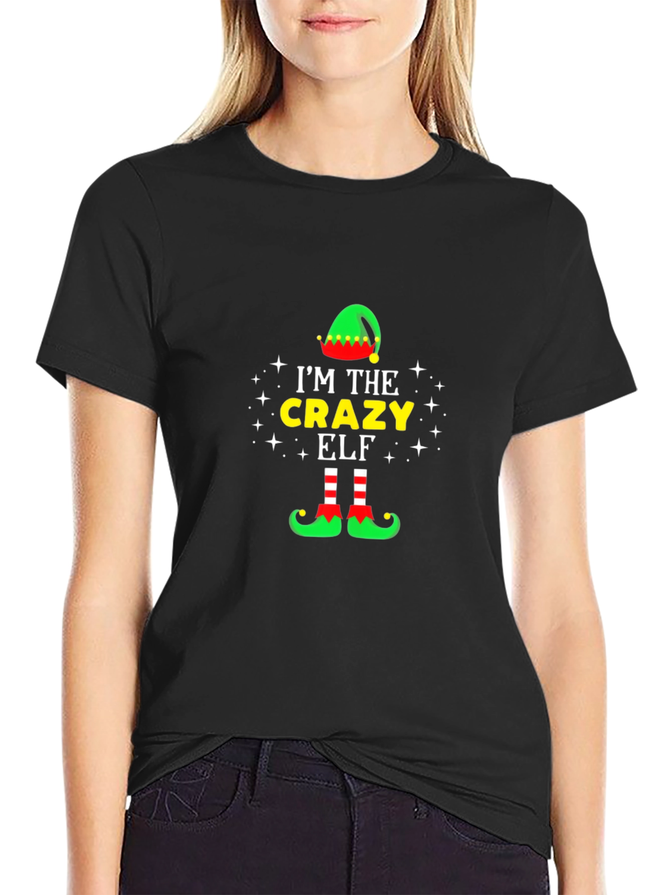 Im The Crazy Elf T-Shirt - Christmas Holiday Tee