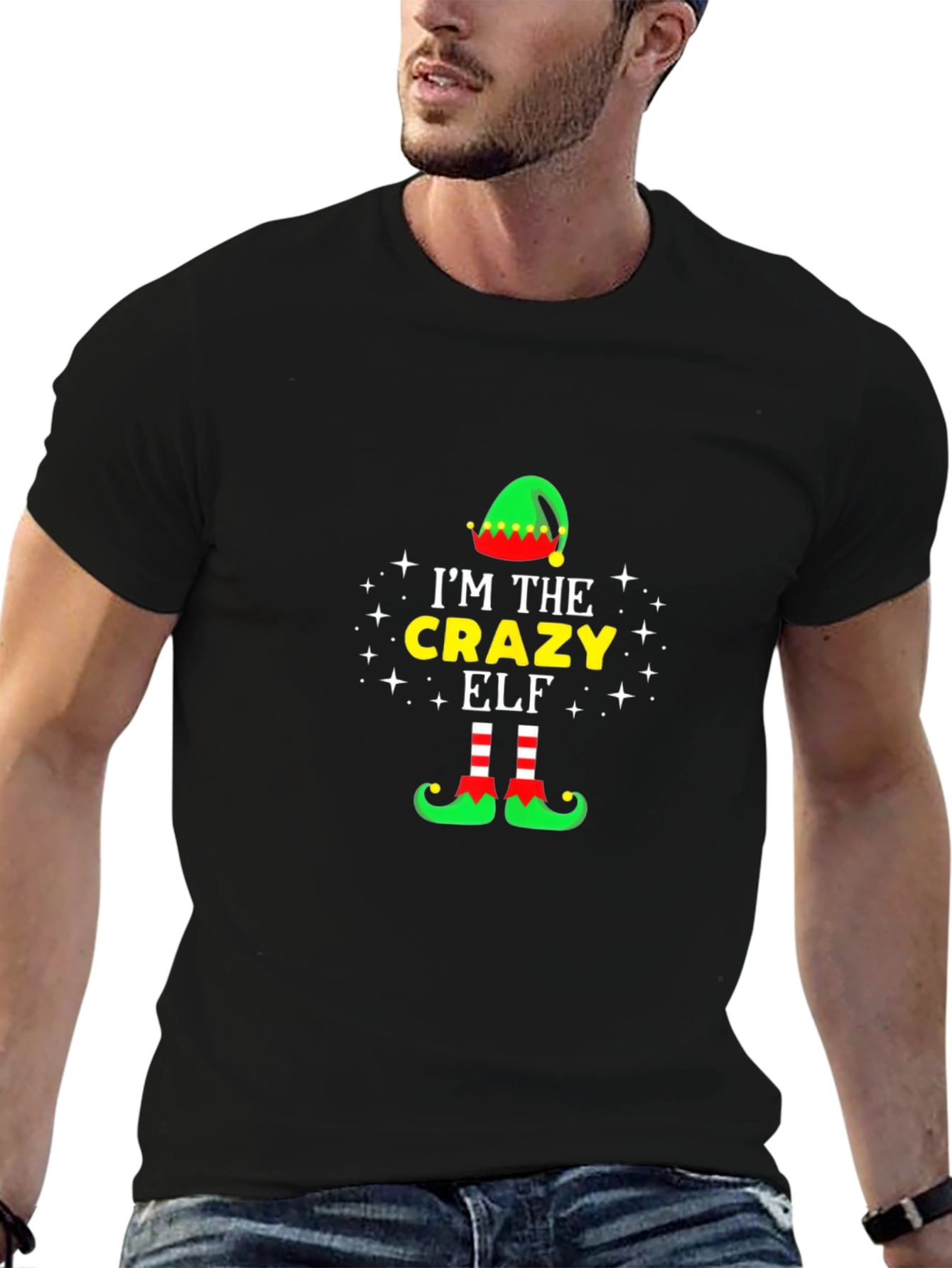 Im The Crazy Elf T-Shirt - Christmas Holiday Tee