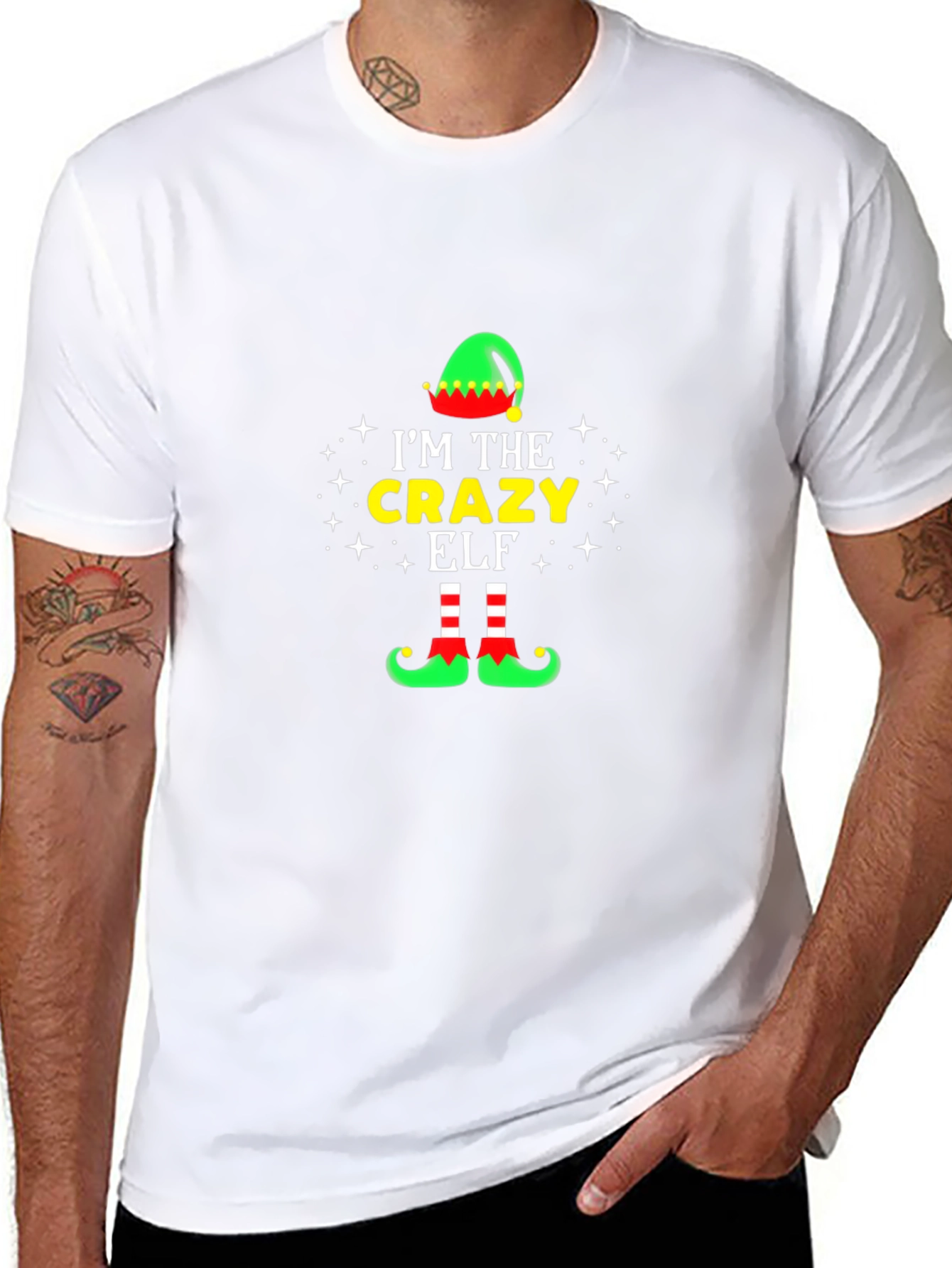 Im The Crazy Elf T-Shirt - Christmas Holiday Tee