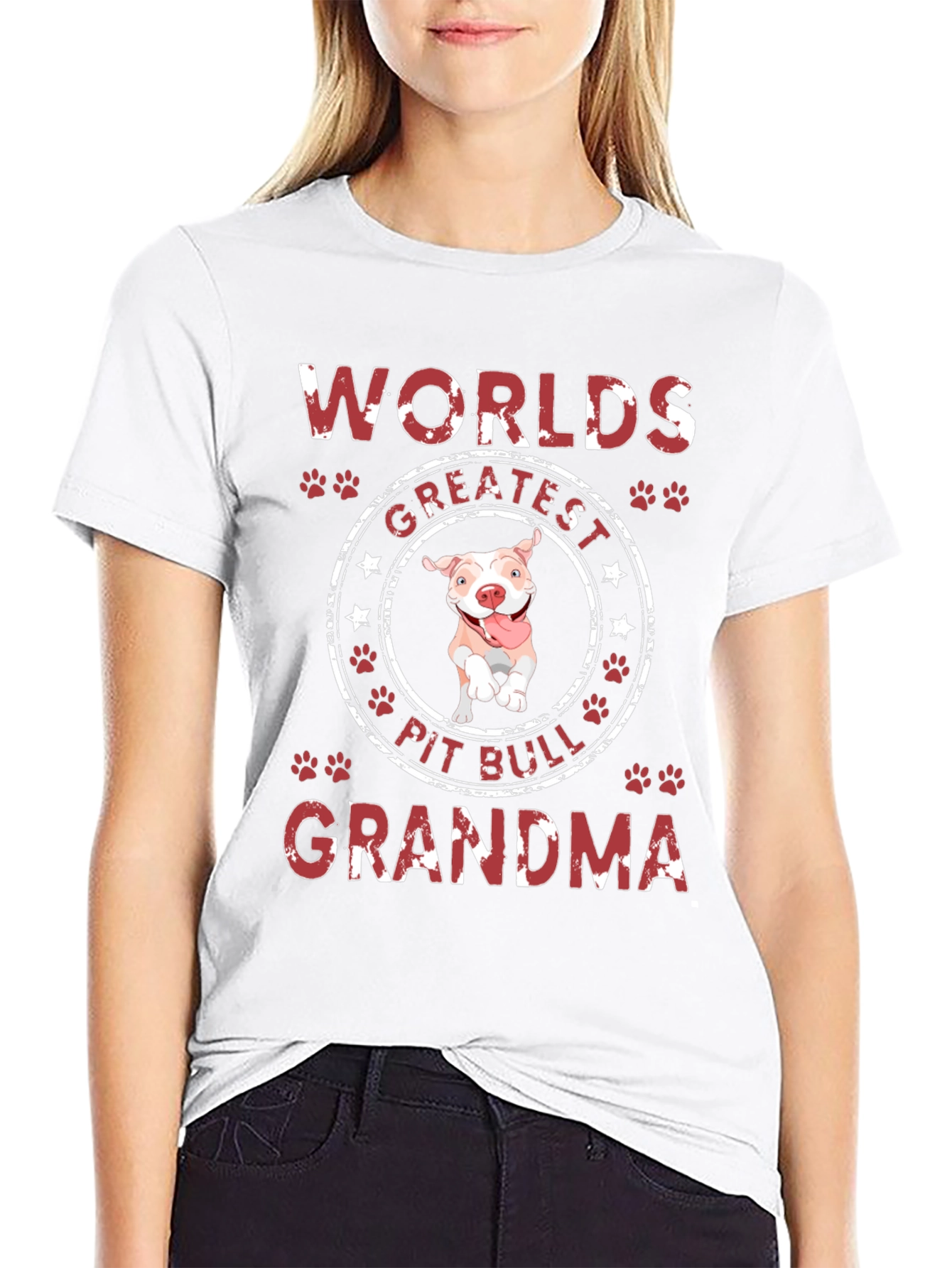 Worlds Greatest Pit Bull Grandma T-Shirt