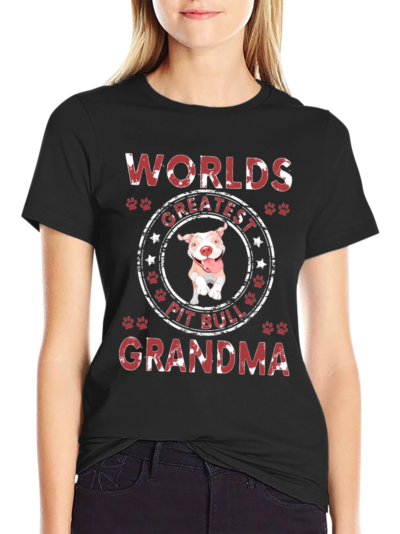 Worlds Greatest Pit Bull Grandma T-Shirt