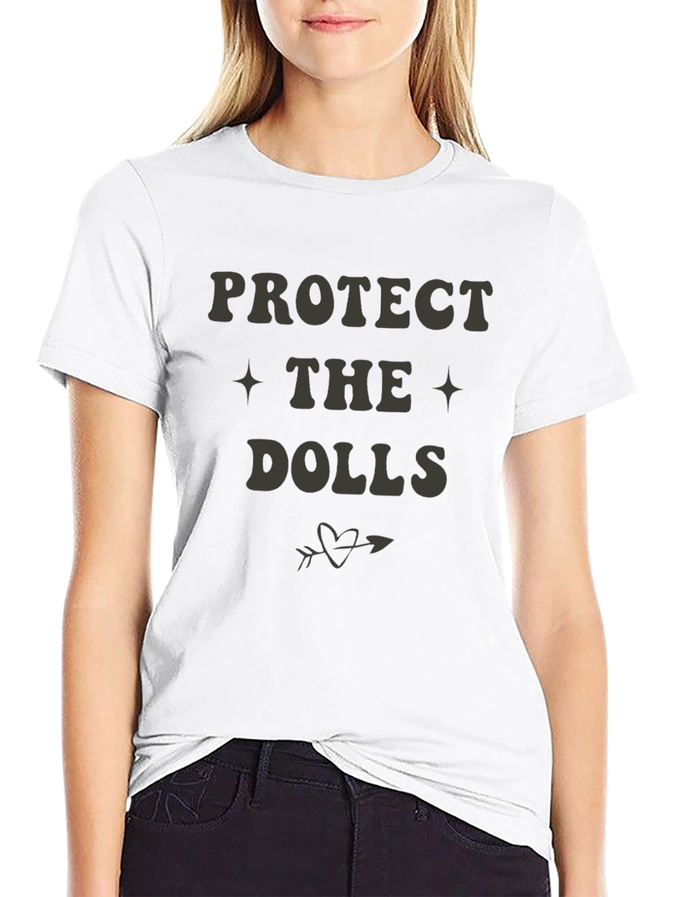 Protect the Dolls Graphic Tee - Unisex Cotton T-Shirt