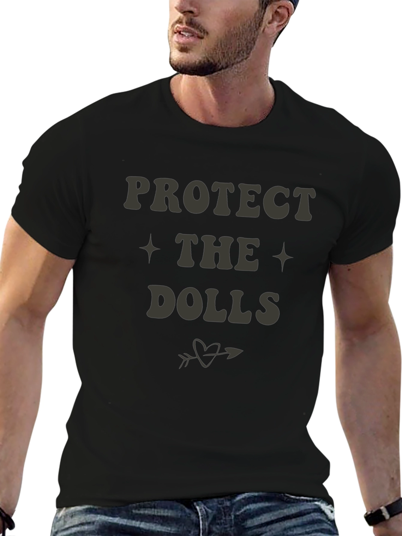 Protect the Dolls Graphic Tee - Unisex Cotton T-Shirt