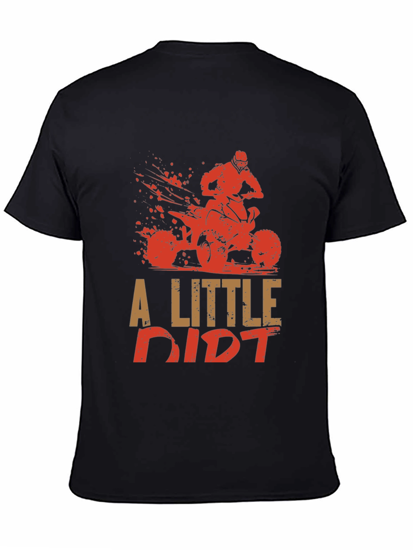 A Little Dirt ATV Graphic Tee - Black