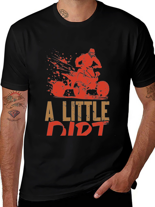A Little Dirt ATV Graphic Tee - Black