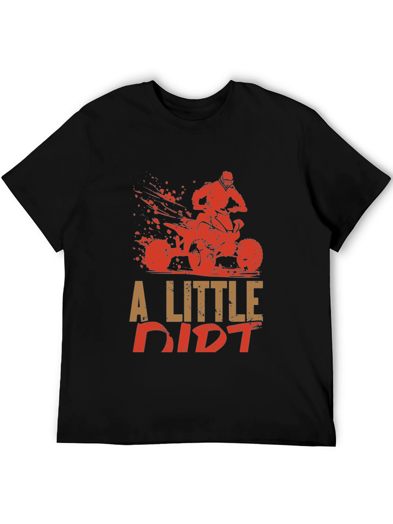 A Little Dirt ATV Graphic Tee - Black