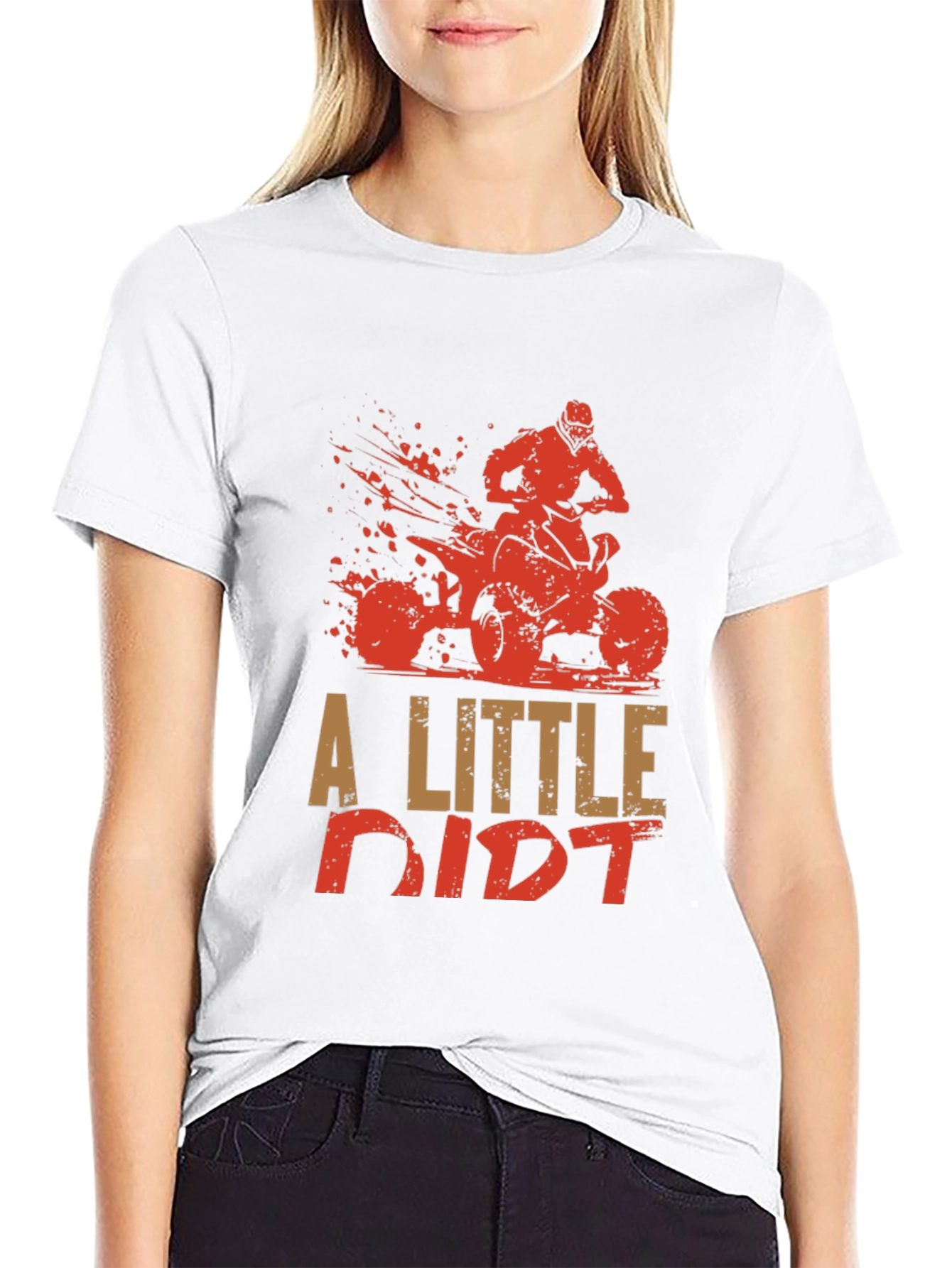 A Little Dirt ATV Graphic Tee - Black