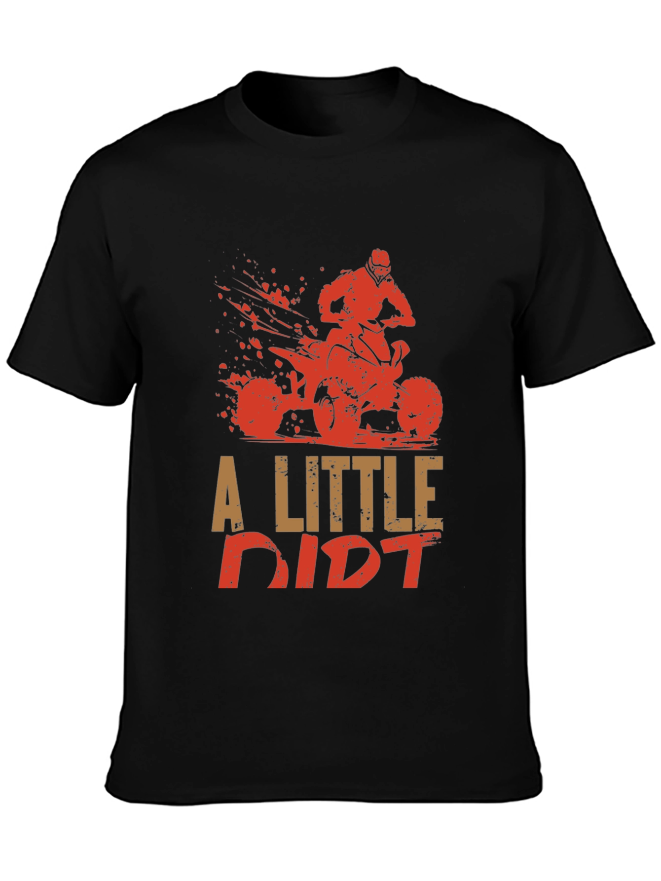 A Little Dirt ATV Graphic Tee - Black