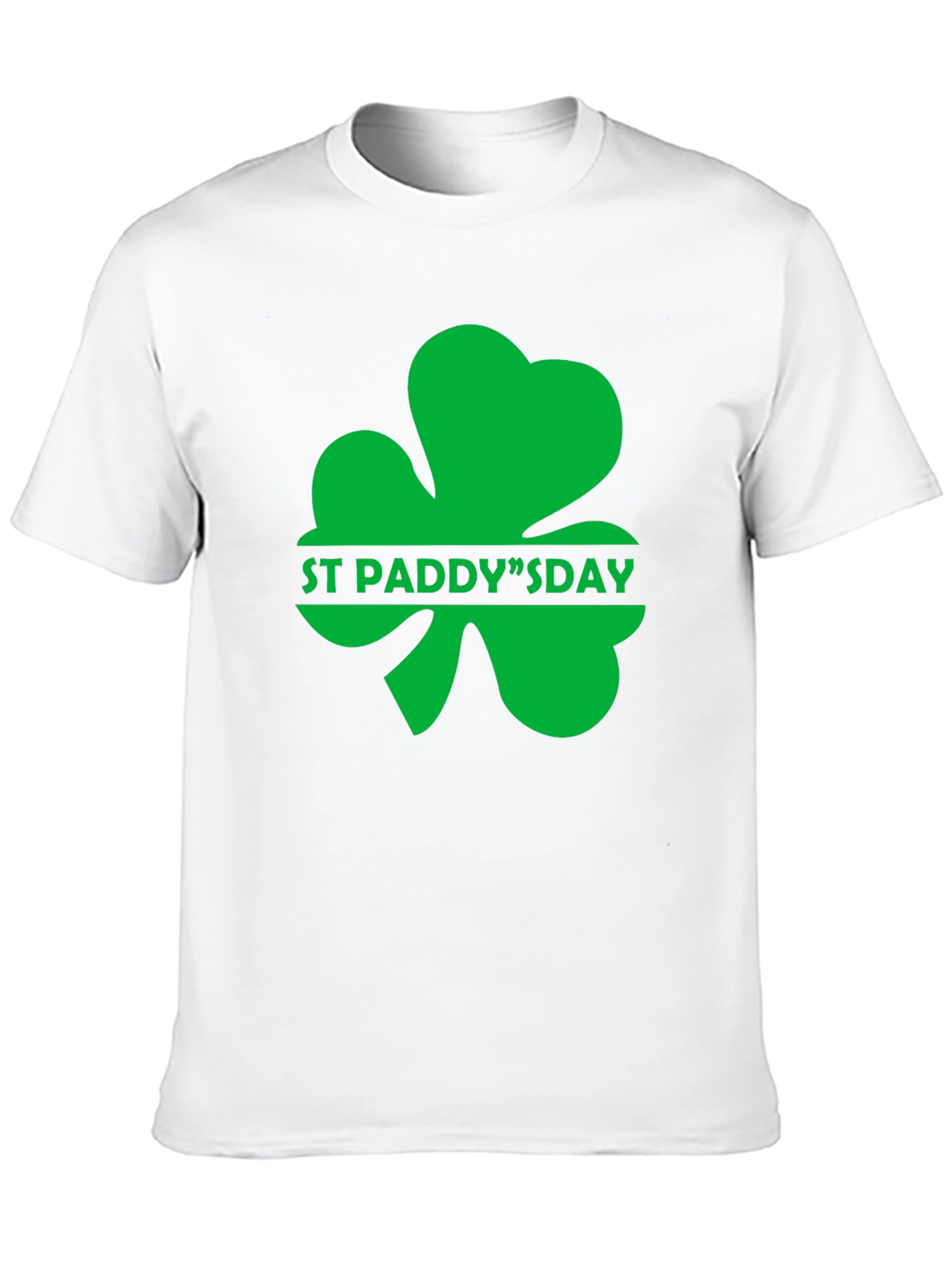 St. Paddys Day Clover Graphic Tee - Black