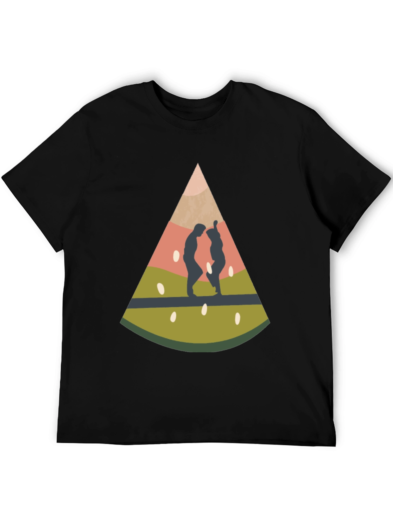 Watermelon Slice Graphic Print T-Shirt