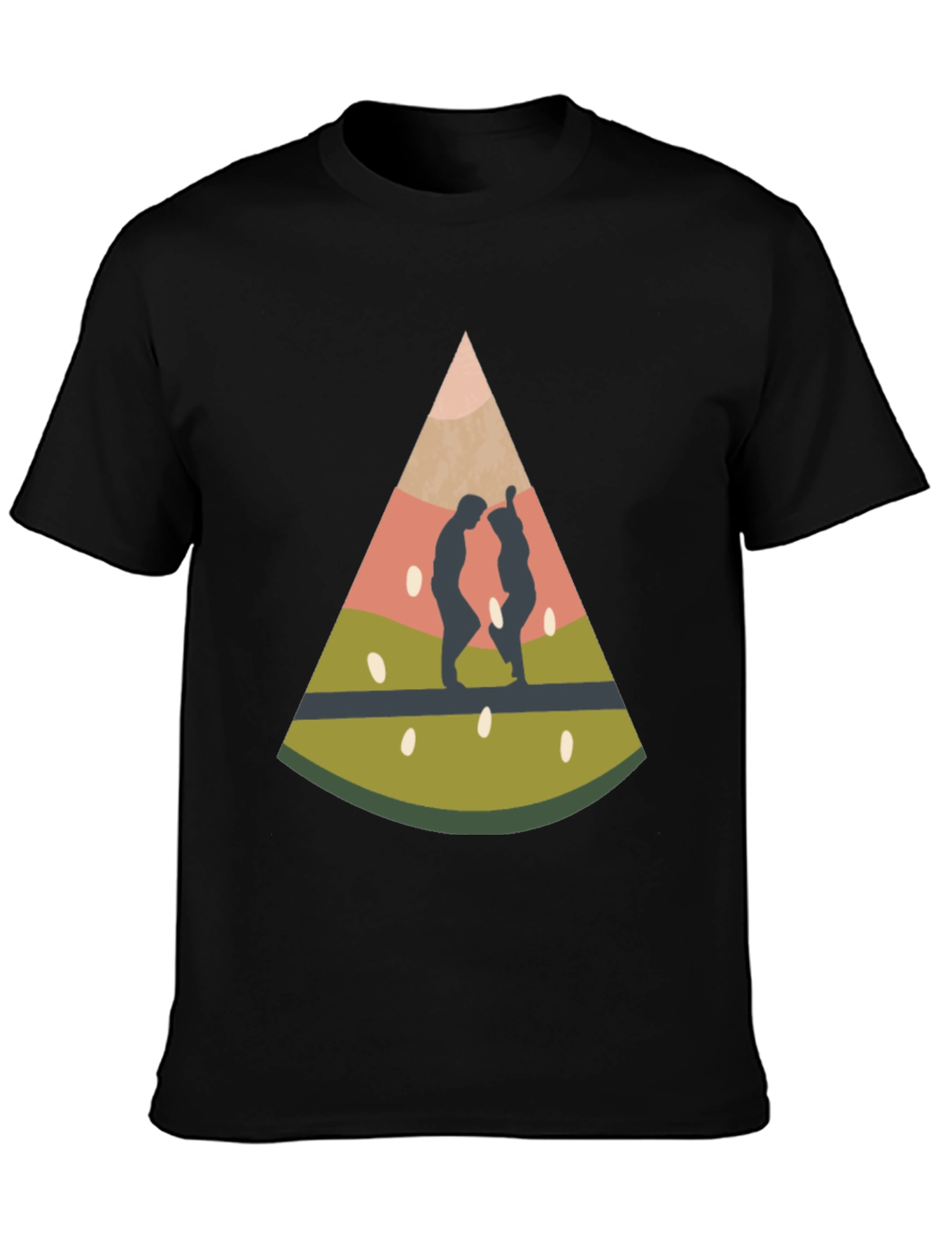 Watermelon Slice Graphic Print T-Shirt
