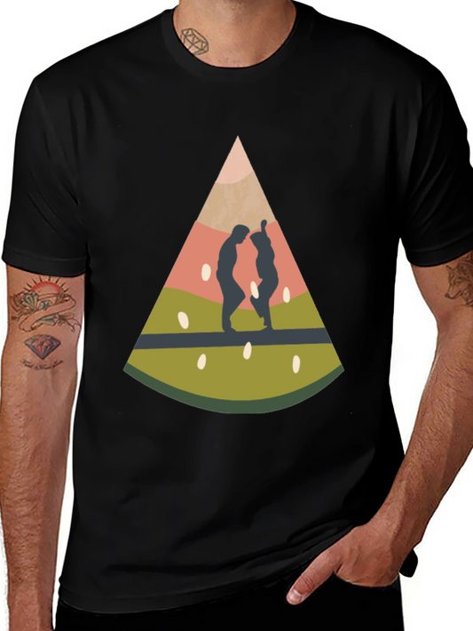 Watermelon Slice Graphic Print T-Shirt