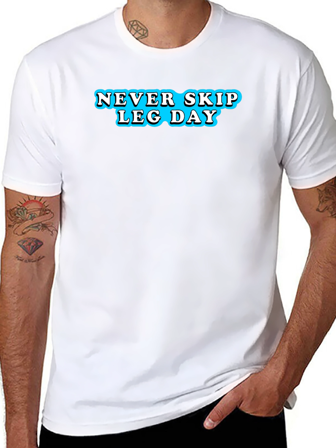 Never Skip Leg Day T-Shirt - Black