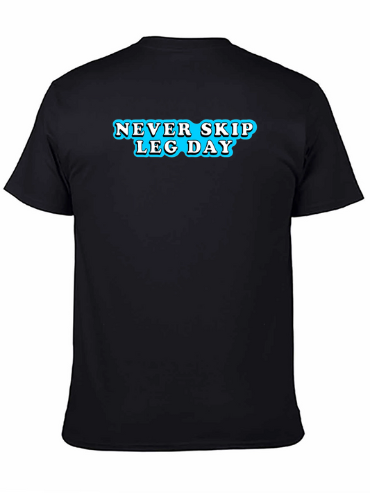 Never Skip Leg Day T-Shirt - Black