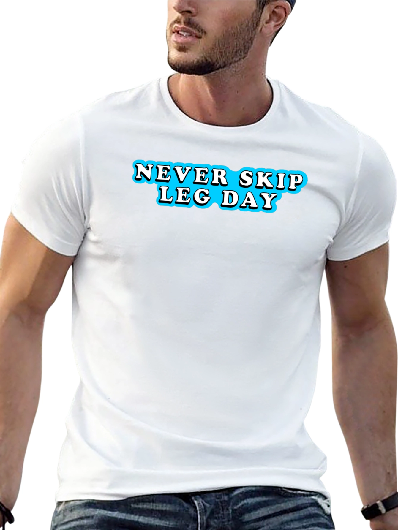 Never Skip Leg Day T-Shirt - Black