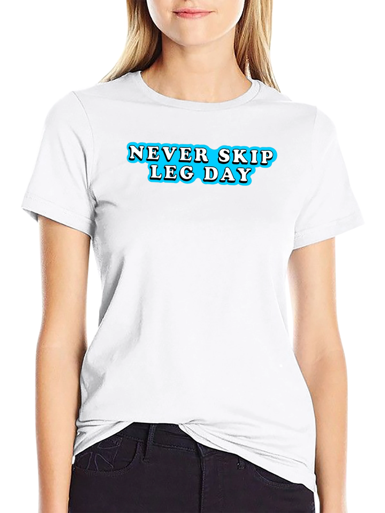Never Skip Leg Day T-Shirt - Black