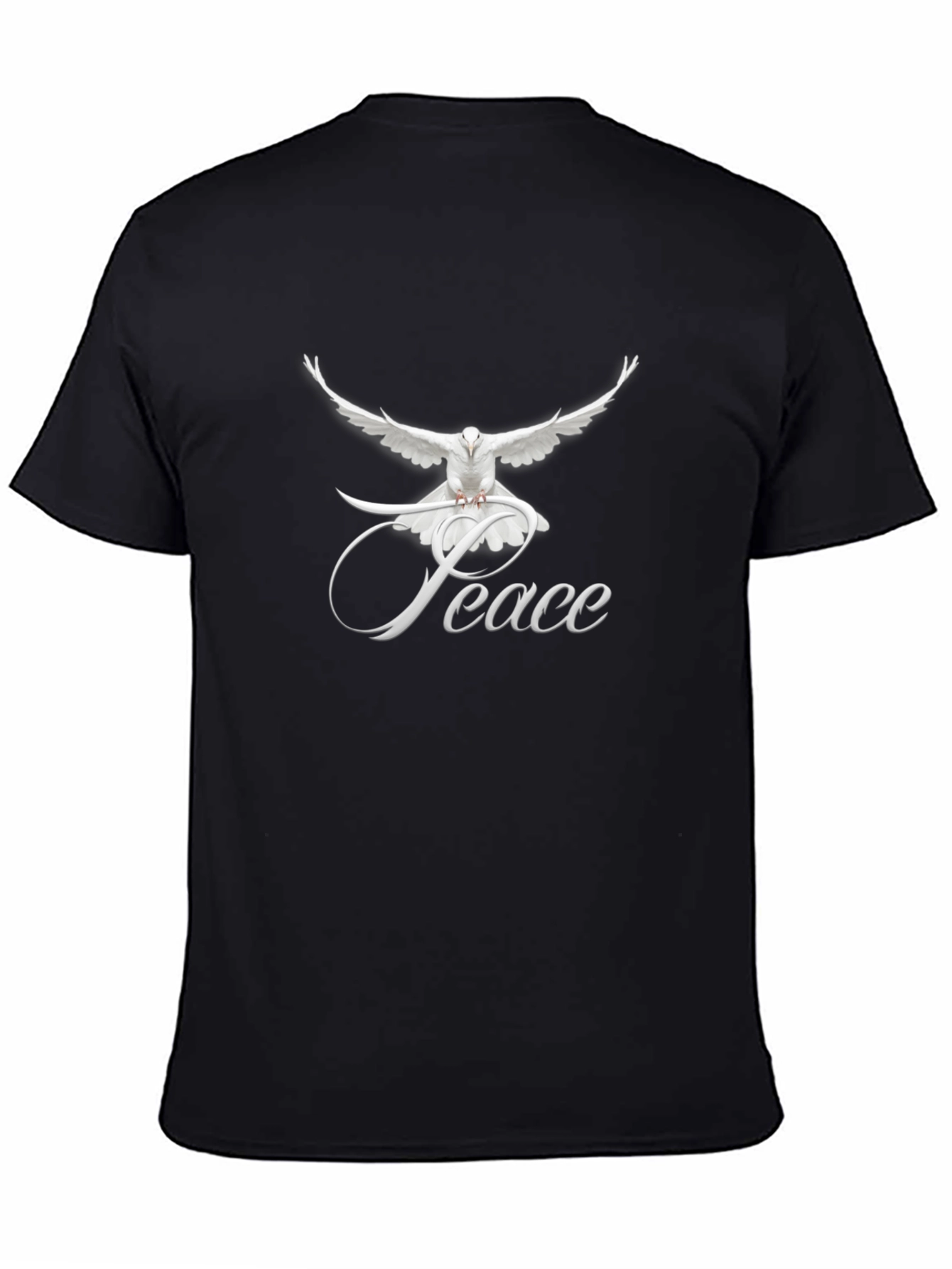 Peace Dove Graphic T-Shirt - Classic Crew Neck