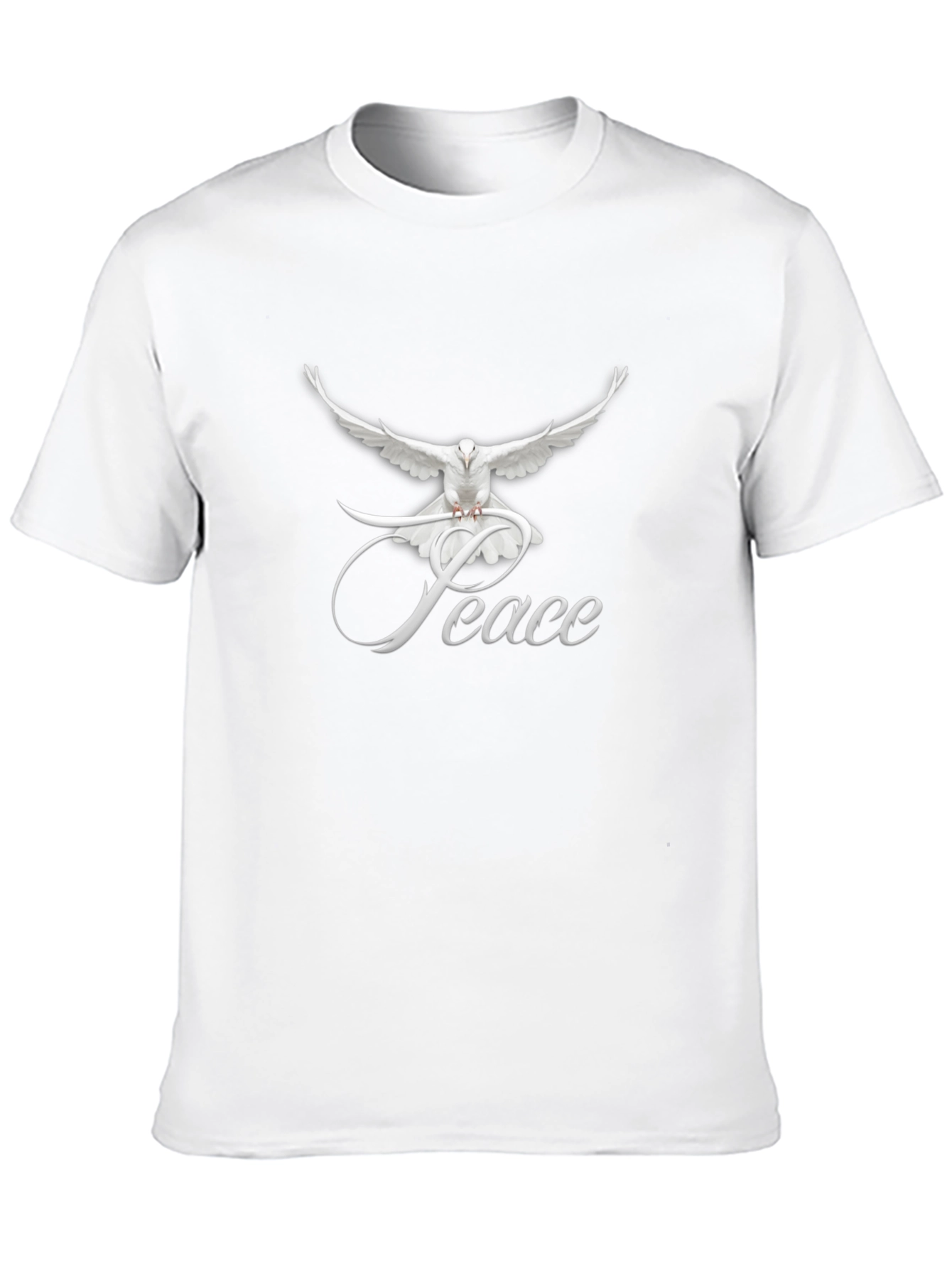 Peace Dove Graphic T-Shirt - Classic Crew Neck
