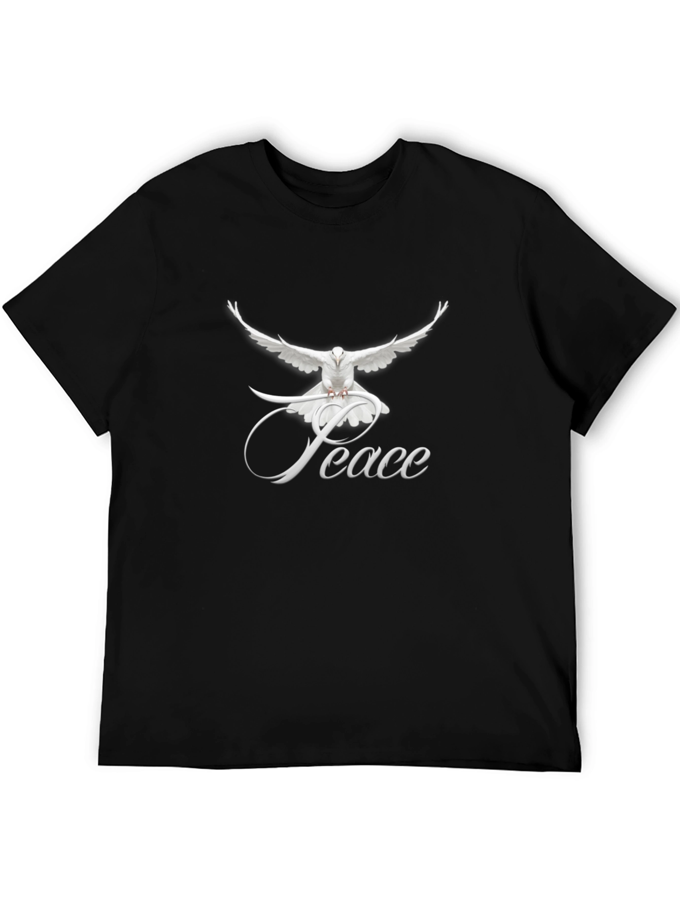 Peace Dove Graphic T-Shirt - Classic Crew Neck