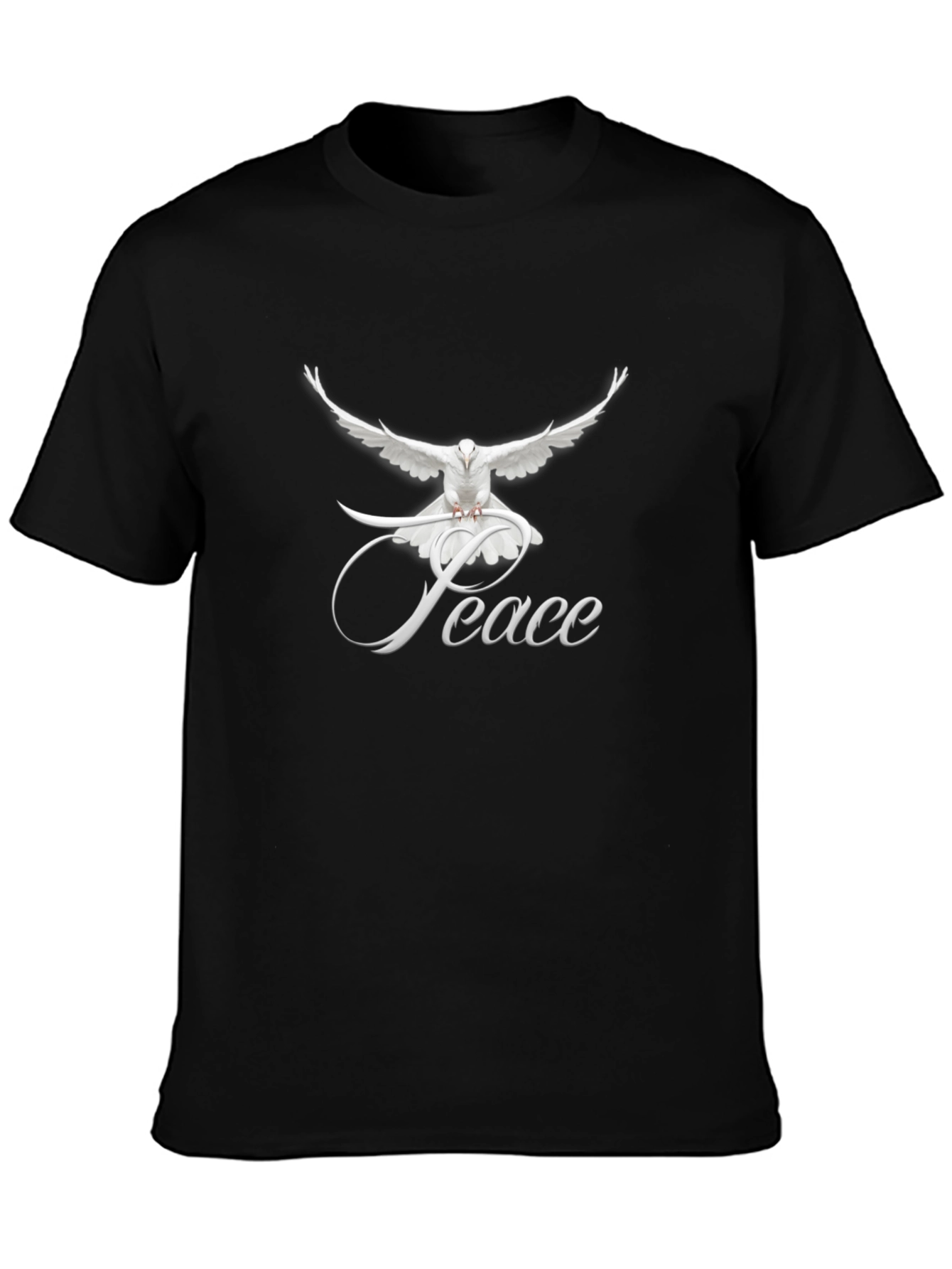 Peace Dove Graphic T-Shirt - Classic Crew Neck