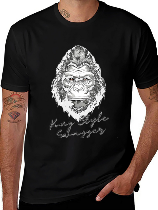 Kong Style Swagger T-Shirt: Graphic Gorilla Tee for Men