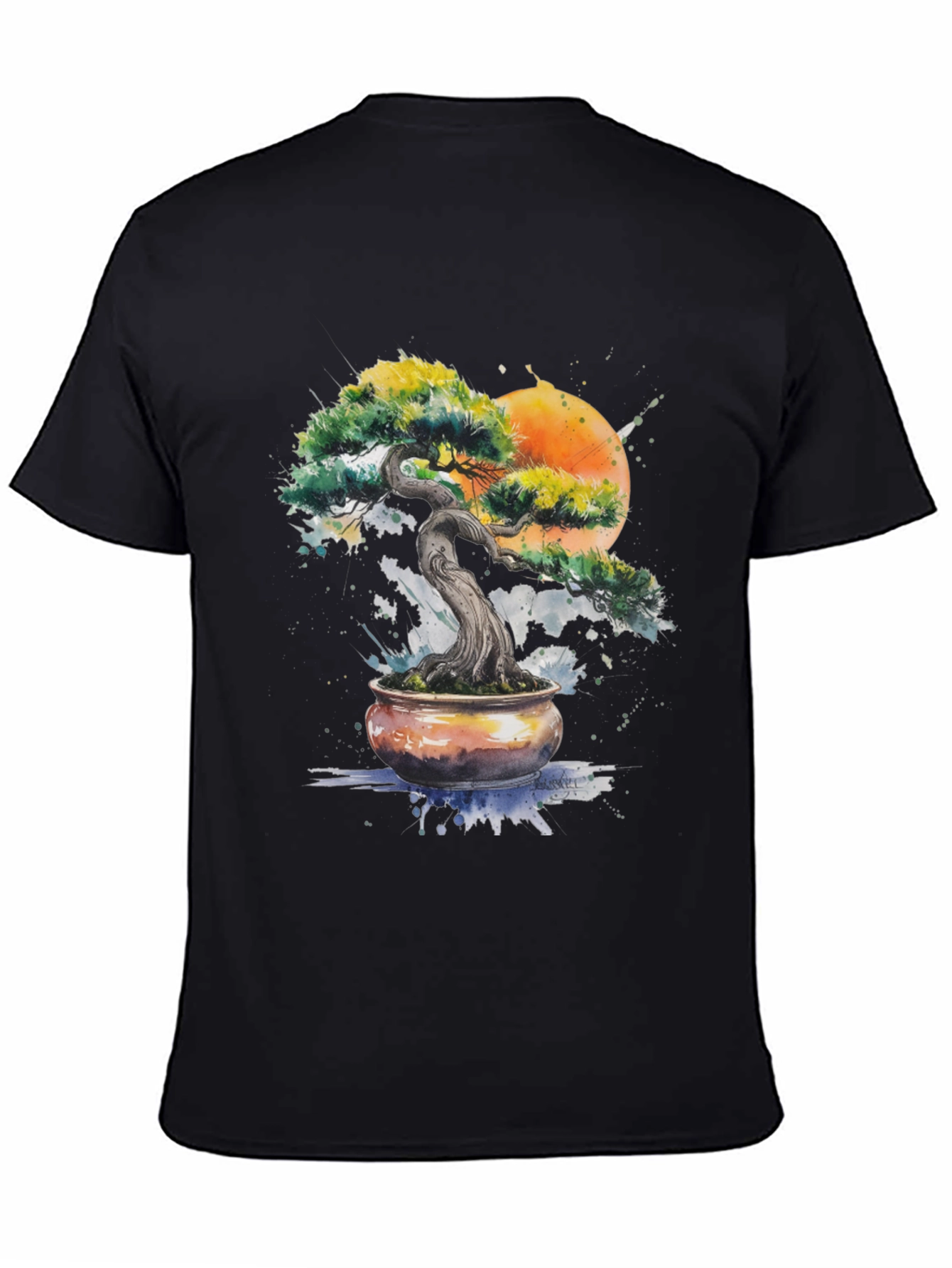 Bonsai Tree Art Graphic T-Shirt