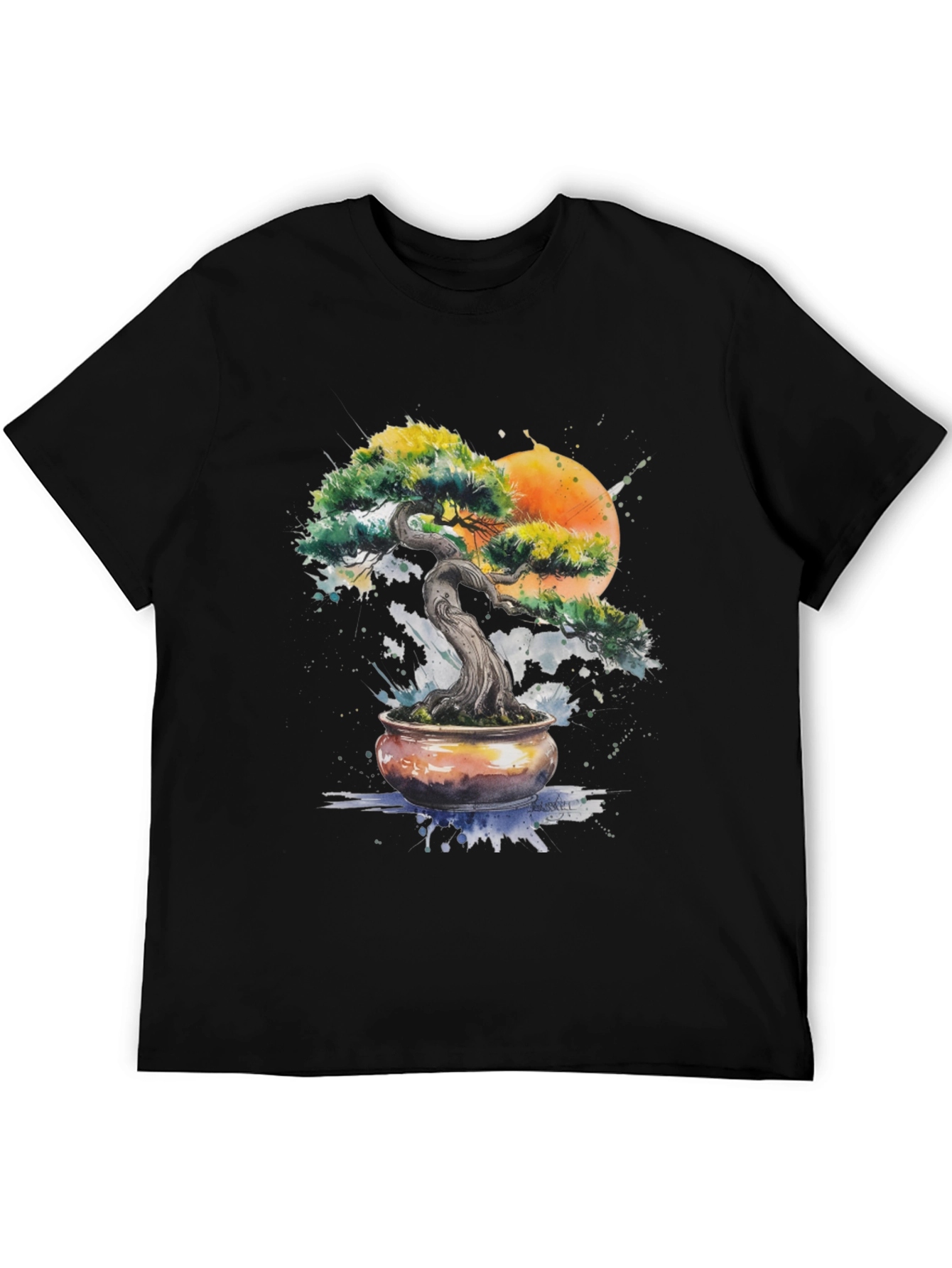 Bonsai Tree Art Graphic T-Shirt