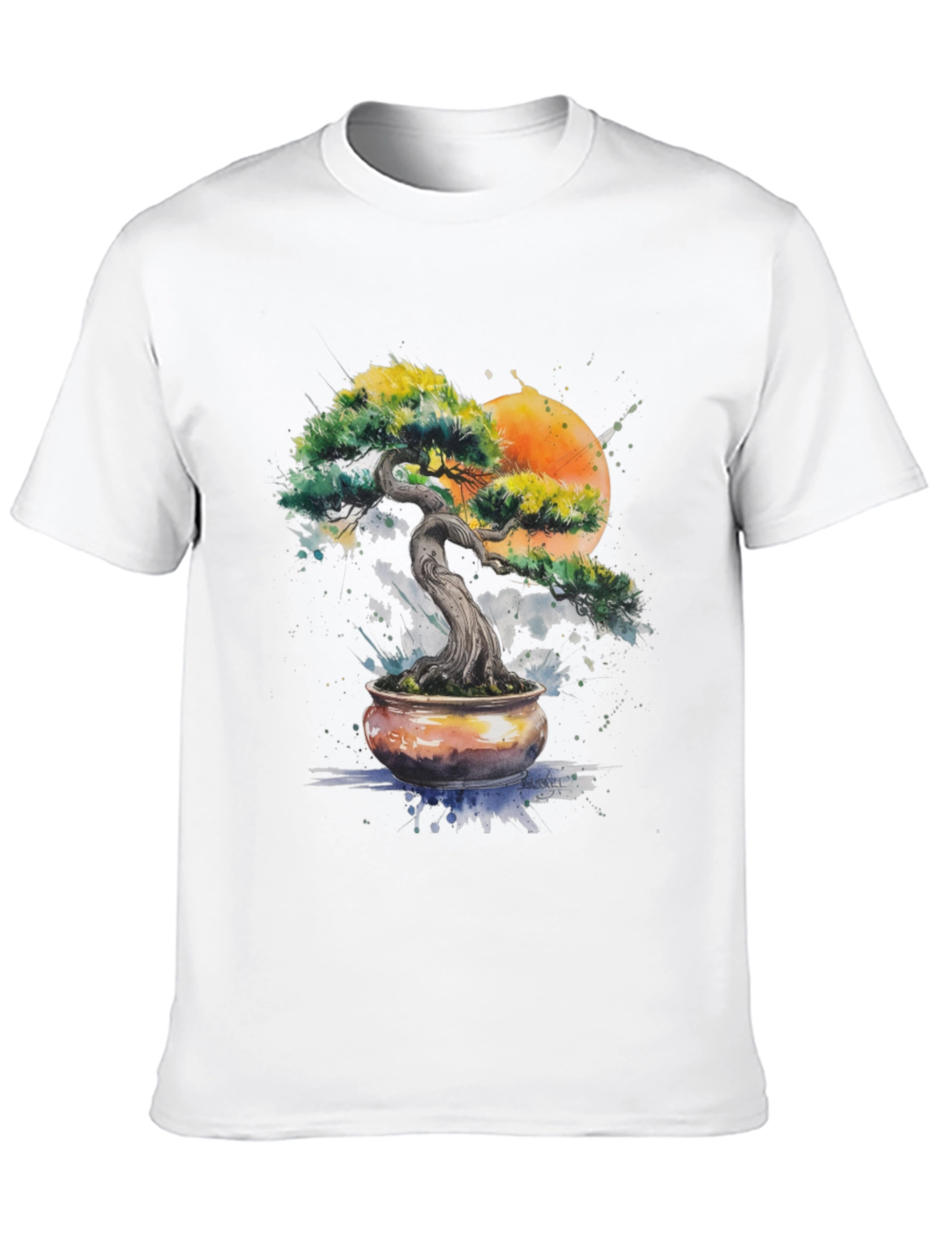 Bonsai Tree Art Graphic T-Shirt