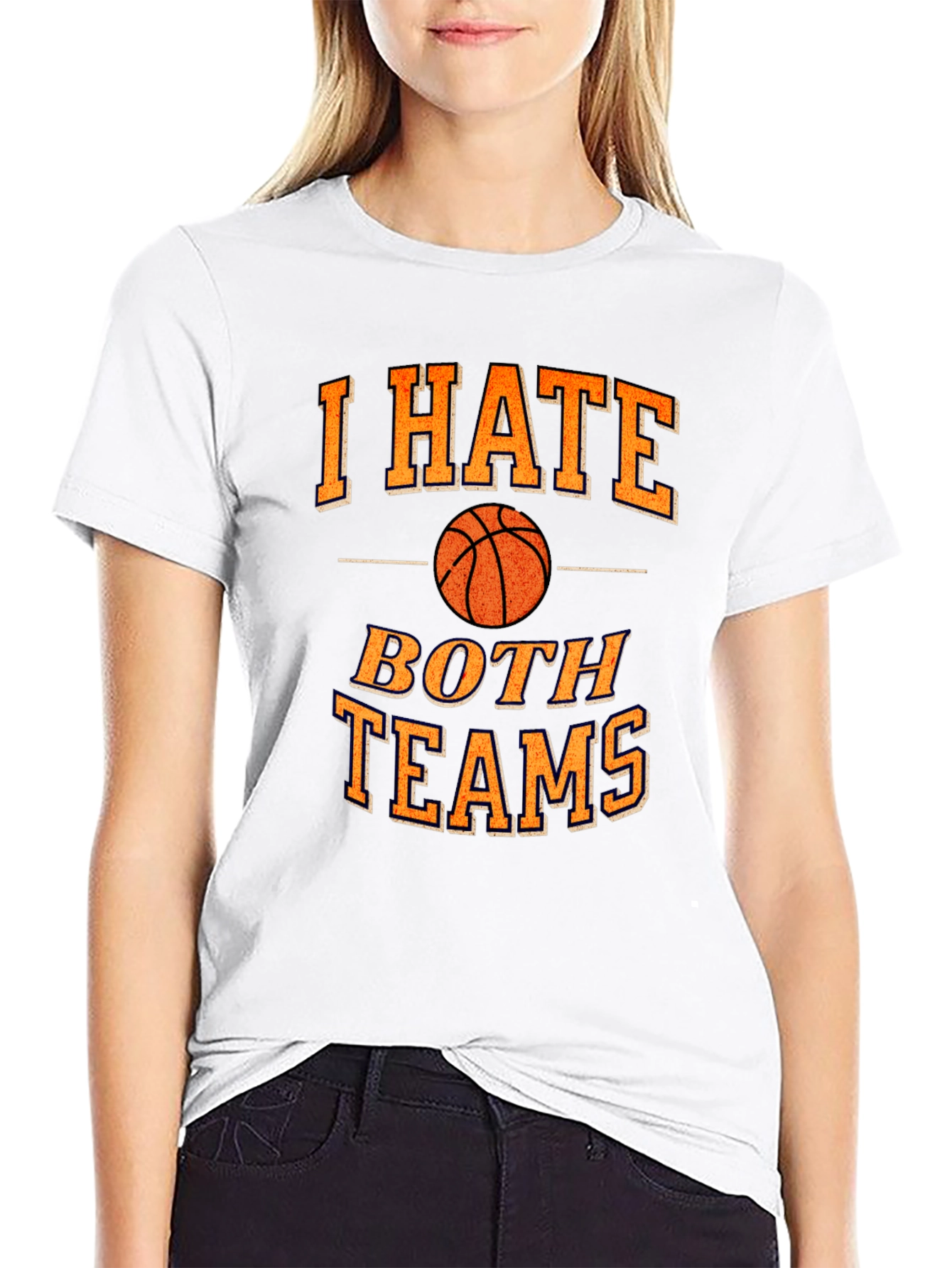 Funny Basketball I Hate Both Teams T-Shirt