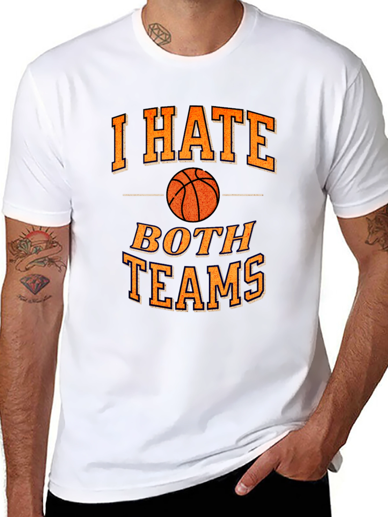 Funny Basketball I Hate Both Teams T-Shirt