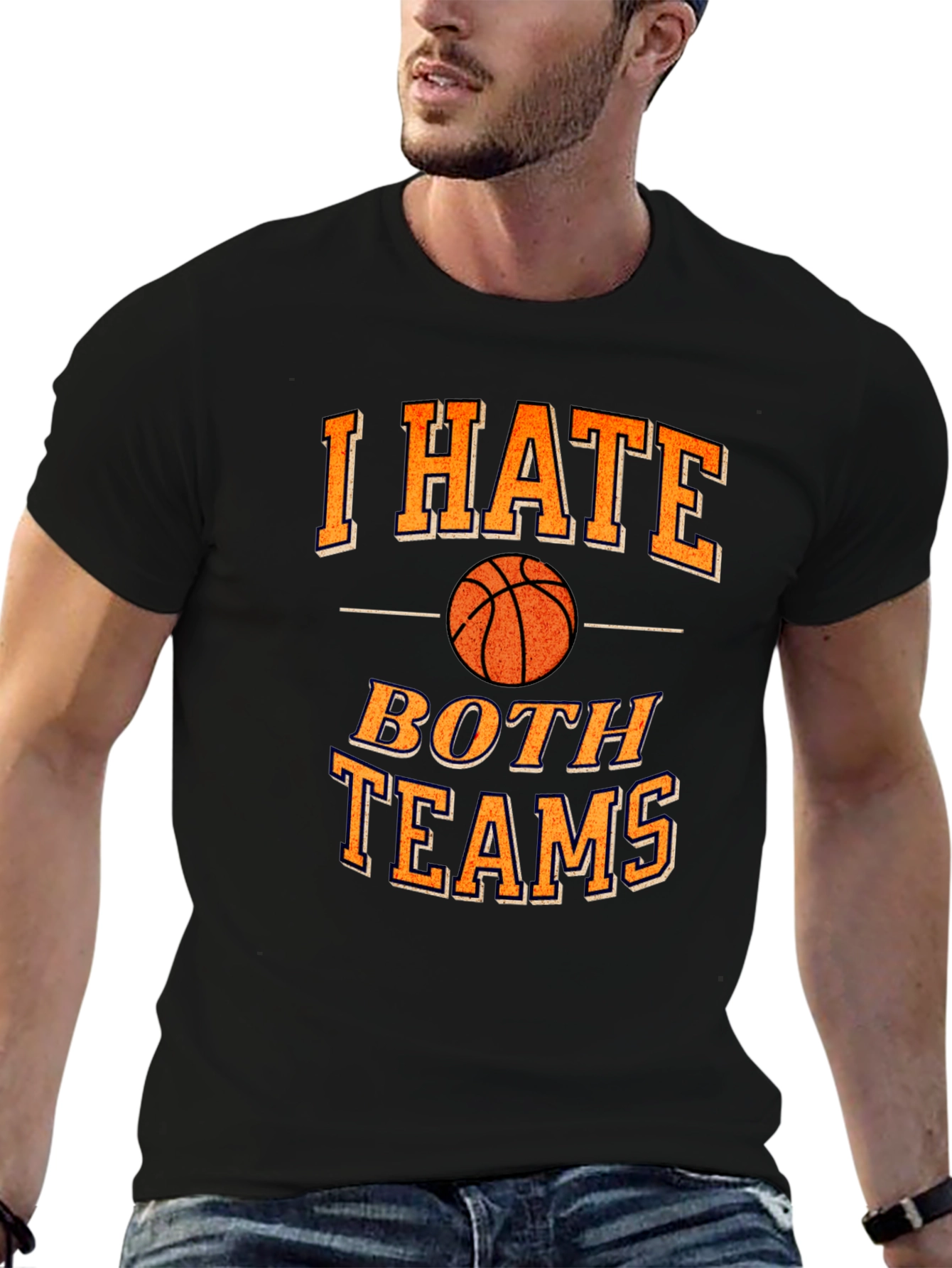 Funny Basketball I Hate Both Teams T-Shirt