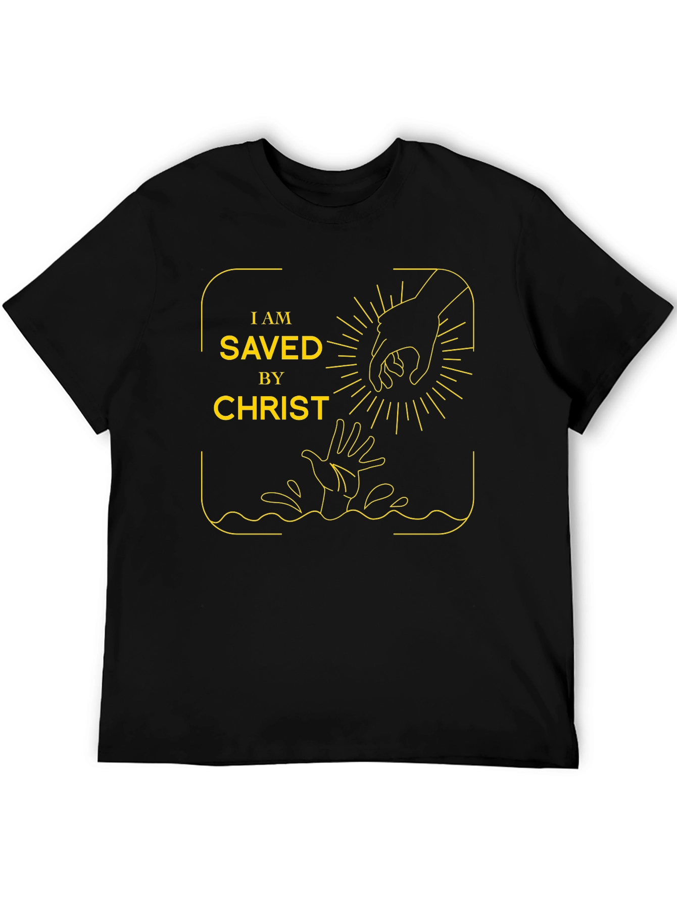 Saved By Christ Graphic Tee - Religious Apparel