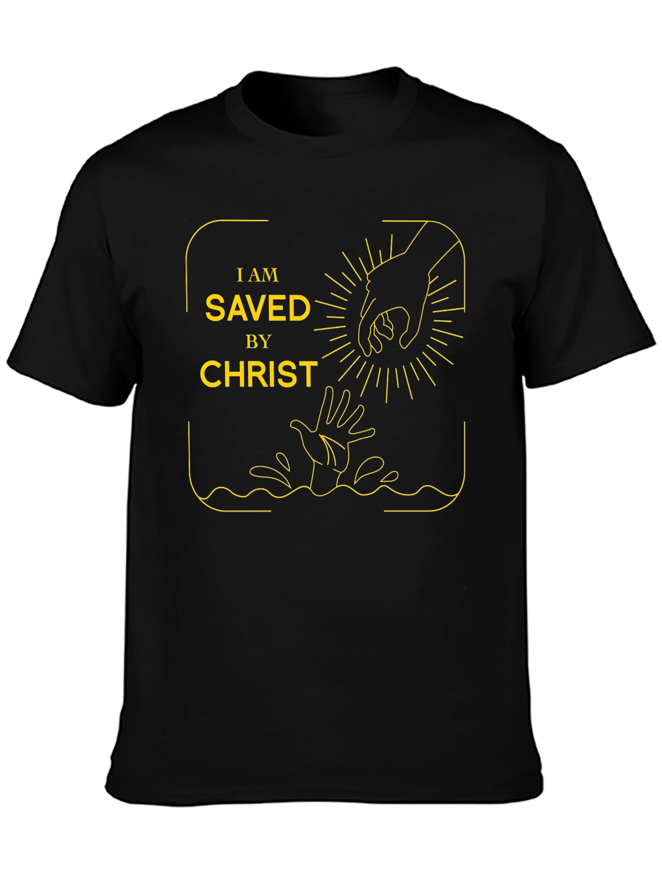 Saved By Christ Graphic Tee - Religious Apparel