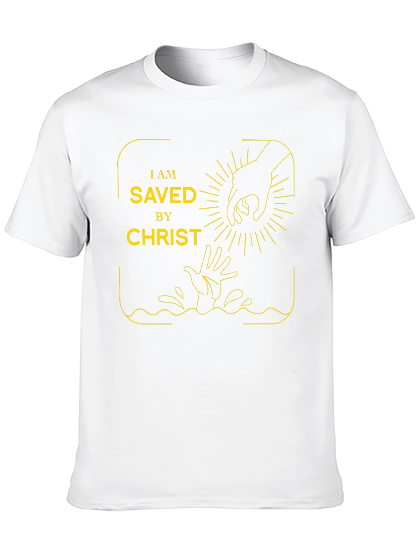 Saved By Christ Graphic Tee - Religious Apparel