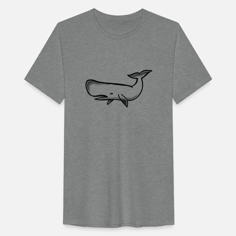 Tattoo style large Blue Whale