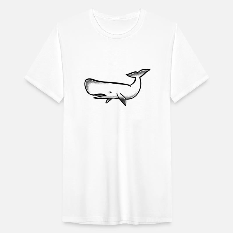 Tattoo style large Blue Whale