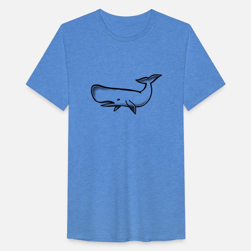 Tattoo style large Blue Whale