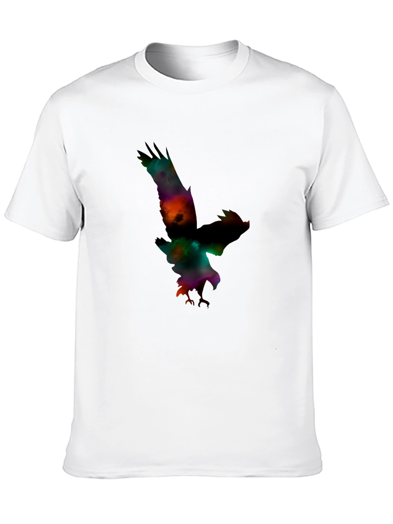 Mens Black Eagle Graphic Print T-Shirt