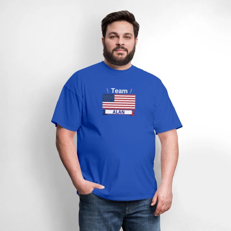Team Alan USA American Flag Stars Stripe