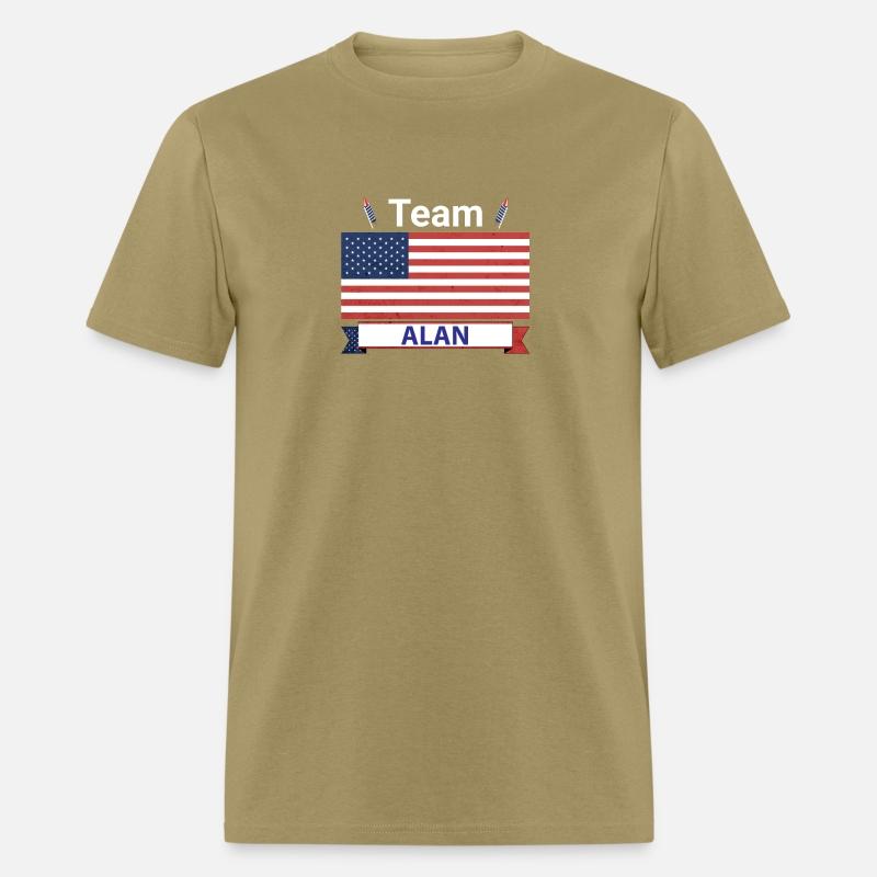 Team Alan USA American Flag Stars Stripe