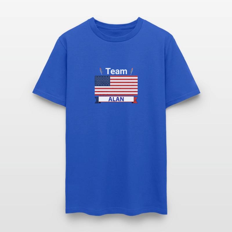 Team Alan USA American Flag Stars Stripe