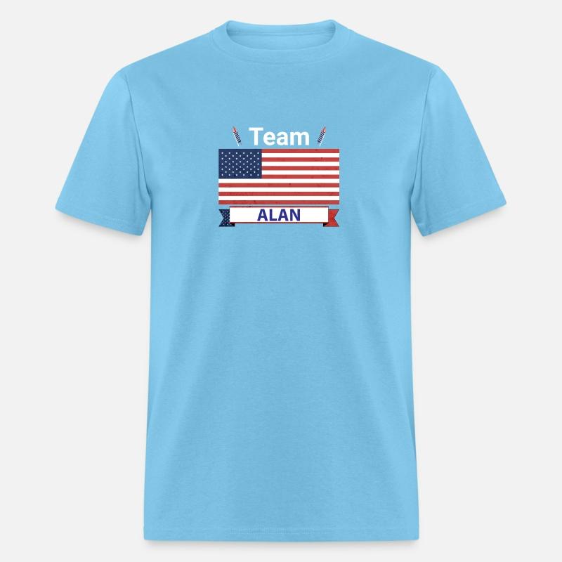 Team Alan USA American Flag Stars Stripe
