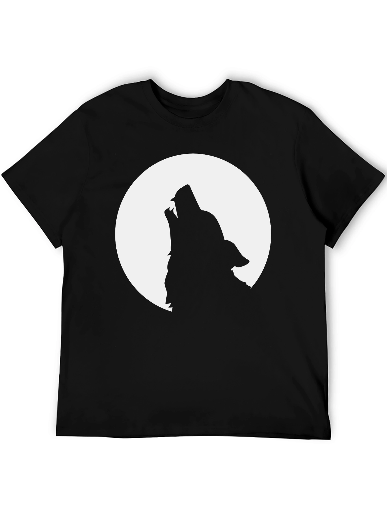 Wolf Moon Graphic Tee - Mens Black T-Shirt