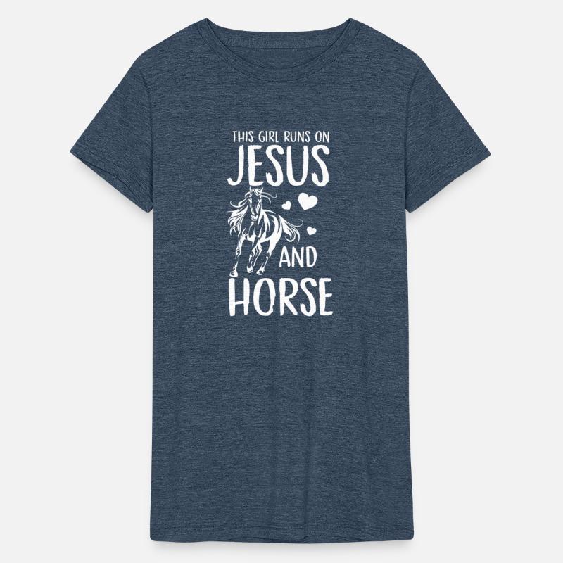 This Girl Runs On Jesus And Horses Riding Rider