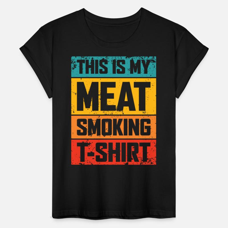 This Is My Meat Smoking T-Shirt Funny For BBQ Smok