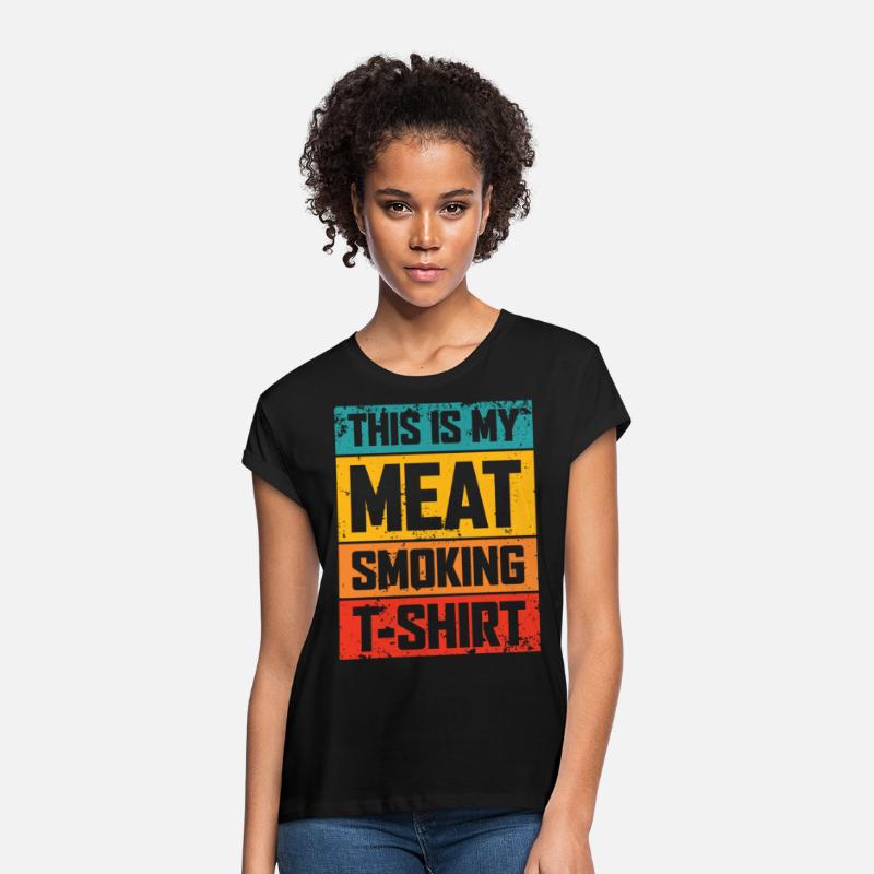 This Is My Meat Smoking T-Shirt Funny For BBQ Smok