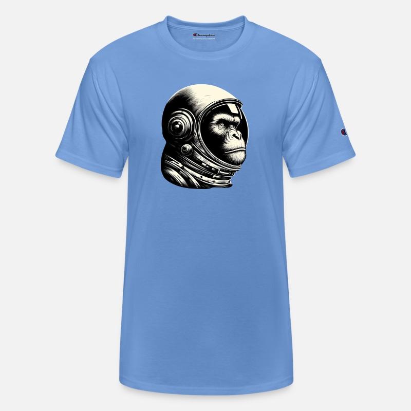 Thoughtful Chimpanzee Astronaut Cosmos