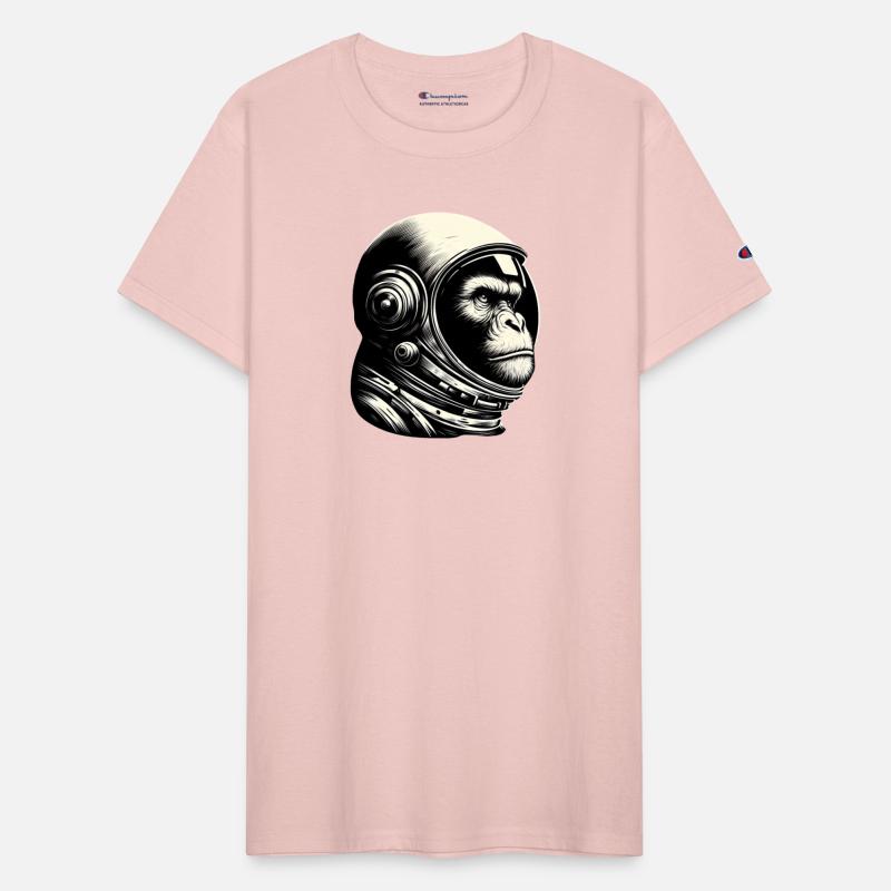 Thoughtful Chimpanzee Astronaut Cosmos